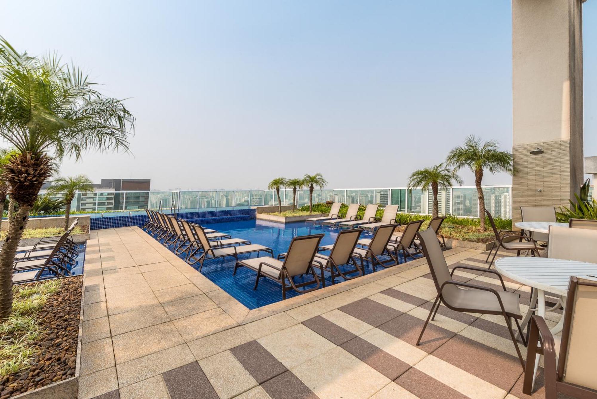 Estilo, Conforto E Vista Panoramica Ideal Para Trabalho Ou Lazer Sao Paulo Dış mekan fotoğraf